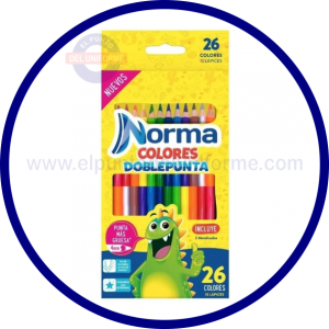 COLORES NORMA DOBLE PUNTA X 26