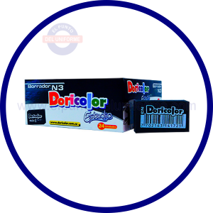 BORRADOR MIGA DE PAN NEGRO DORICOLOR X 3