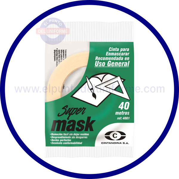 CINTA DE ENMASCARAR 18 MM X 40 MT