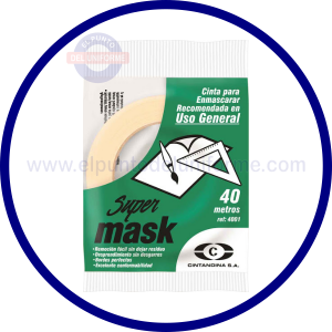 CINTA DE ENMASCARAR 18 MM X 40 MT