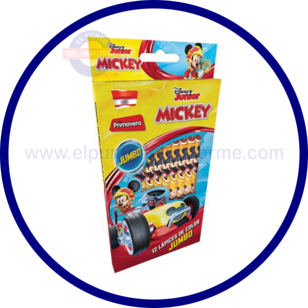 COLORES JUMBO MICKEY MOUSE PRIMAVERA X 12