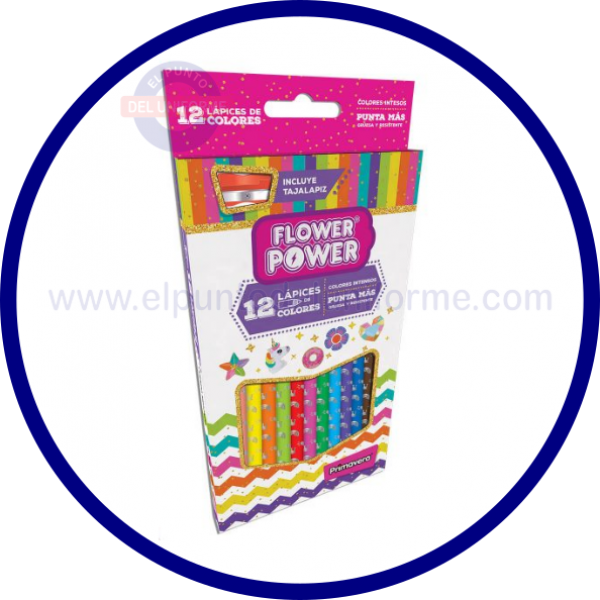 COLORES FLOWER POWER PRIMAVERA X 12