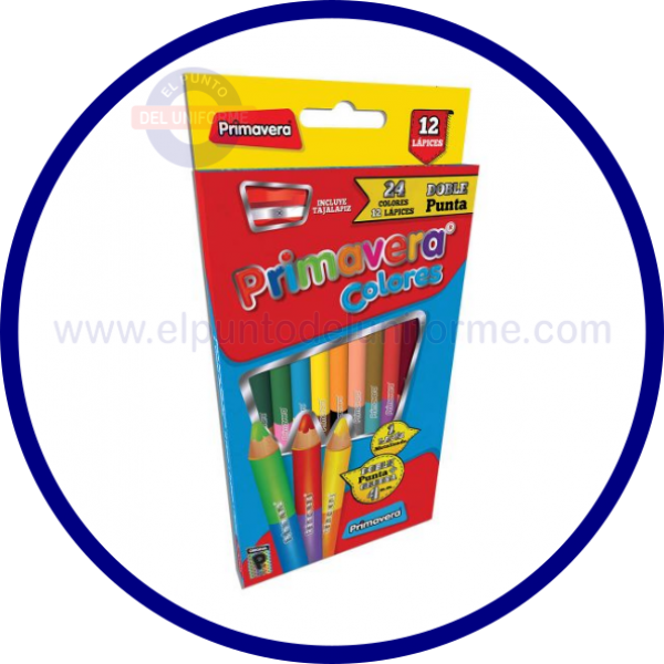 COLORES DOBLE PUNTA PRIMAVERA X 12-24